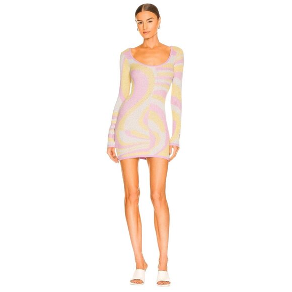superdown Kia Low Back Dress in Multicolor Medium New Womens Knit Mini - Picture 1 of 10